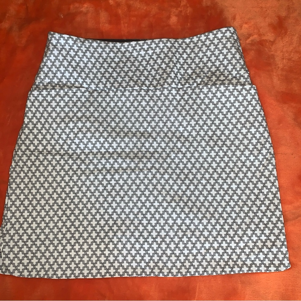 S.C. and Co. White Black Tummy Control Athletic Tennis Golf Pickleball Skort M